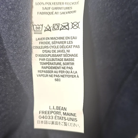 L.L. Bean Classic Fleece Blue Vest Size XL Tall - Picture 7 of 11